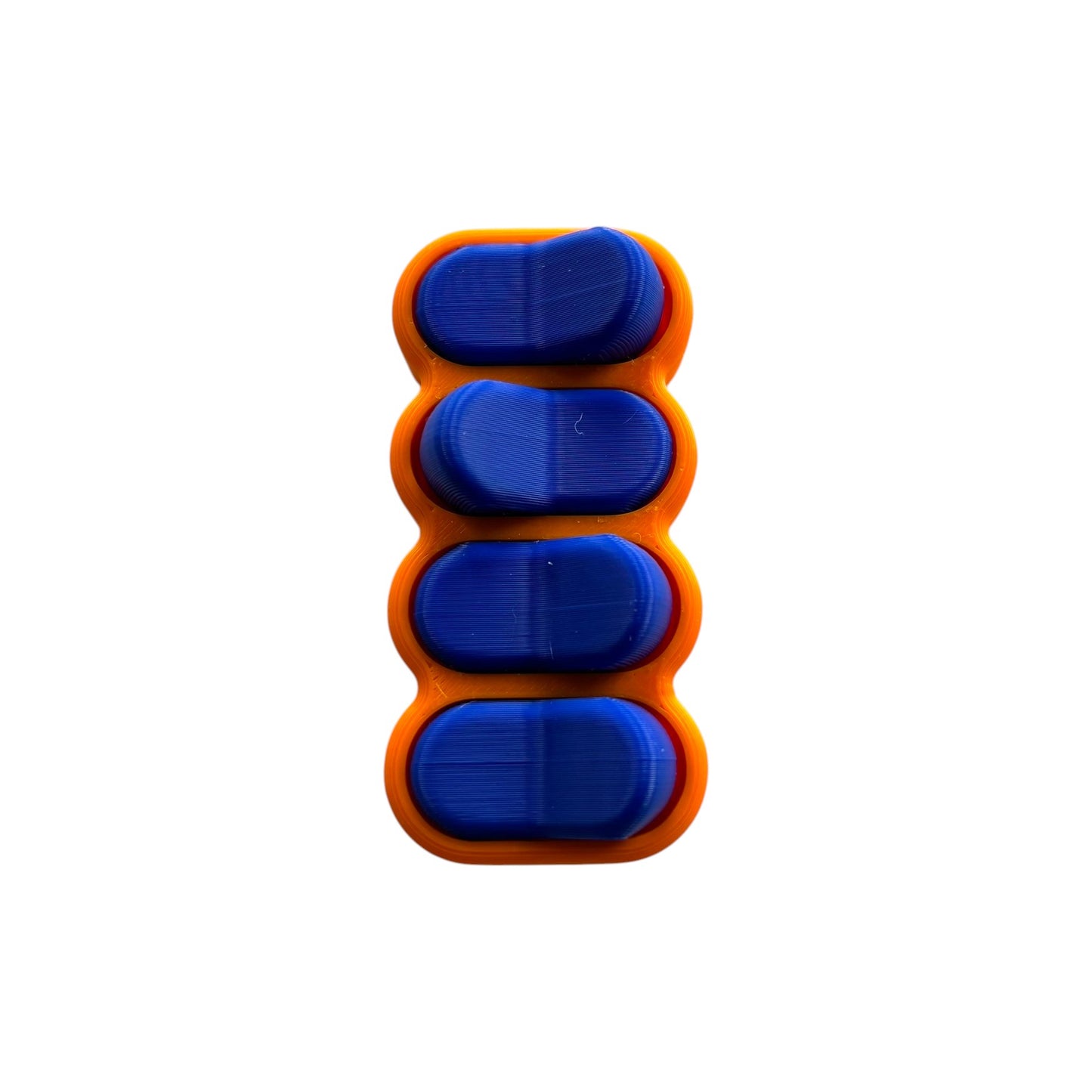 Bradey Clickkey fidget clicker 4 knoppen oranje blauw