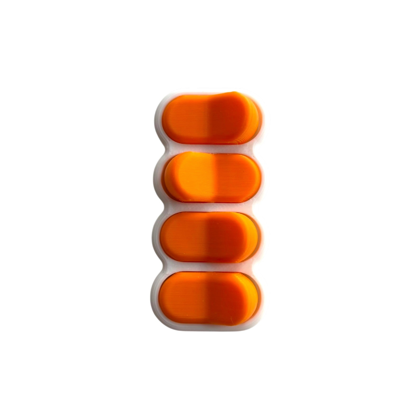 Bradey Clickkey fidget clicker 4 knoppen wit oranje