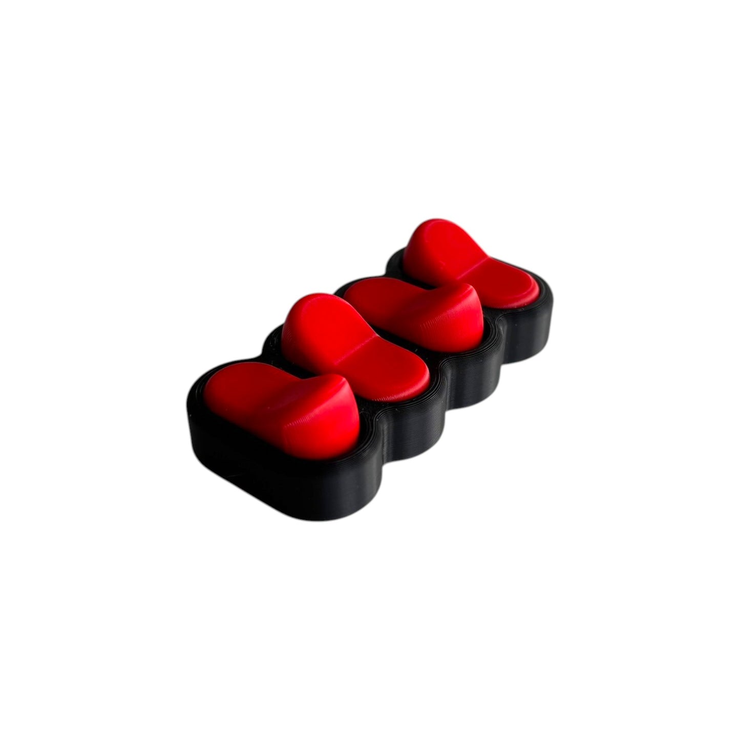 Bradey Clickkey fidget clicker 4 knoppen zwart rood