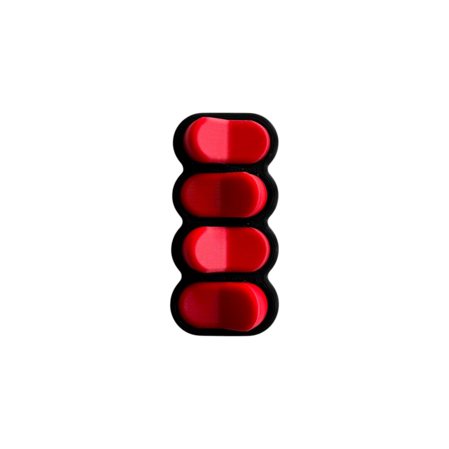 Bradey Clickkey fidget clicker 4 knoppen zwart rood