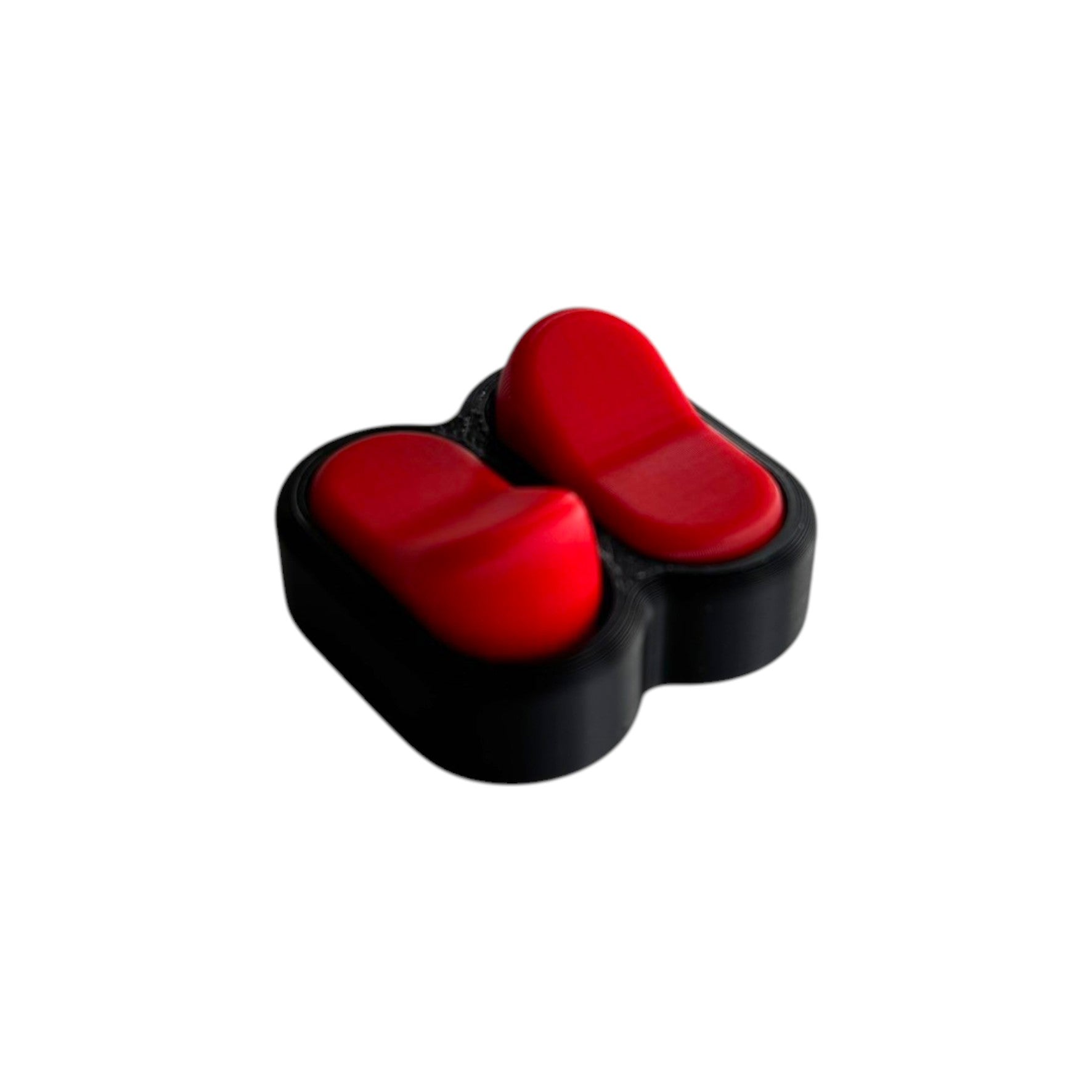 Bradey Clickkey fidget clicker 2 knoppen zwart rood