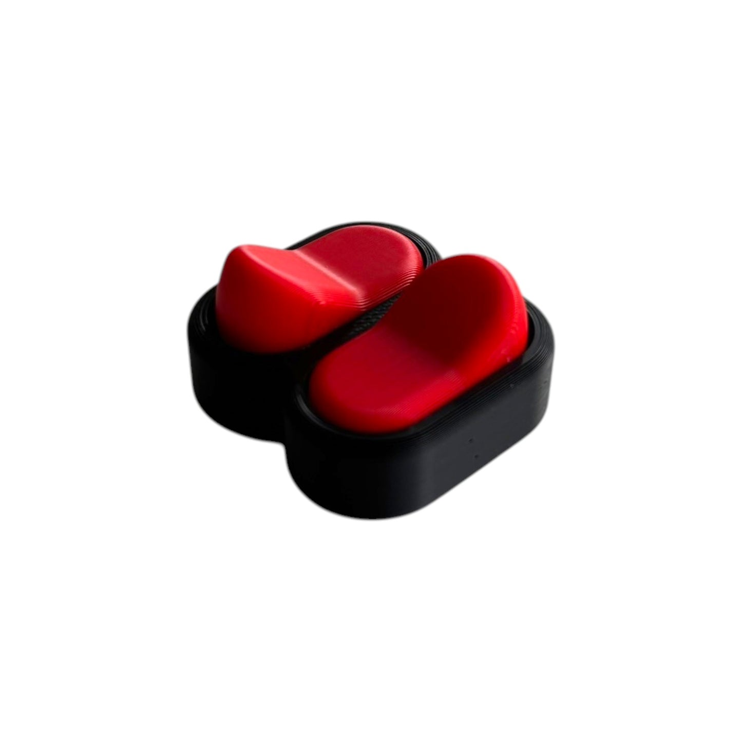 Bradey Clickkey fidget clicker 2 knoppen zwart rood