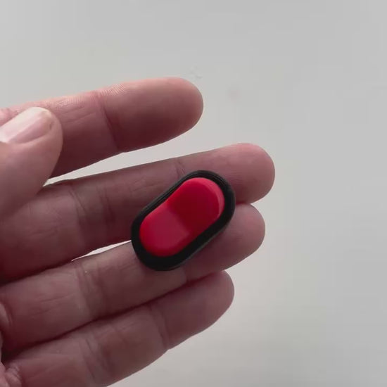 Bradey Clickkey fidget clicker 1 knop zwart rood